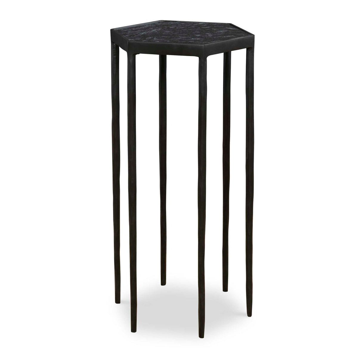 Modern European furniture - Black Hexagonal Accent Table - www.oroa.com