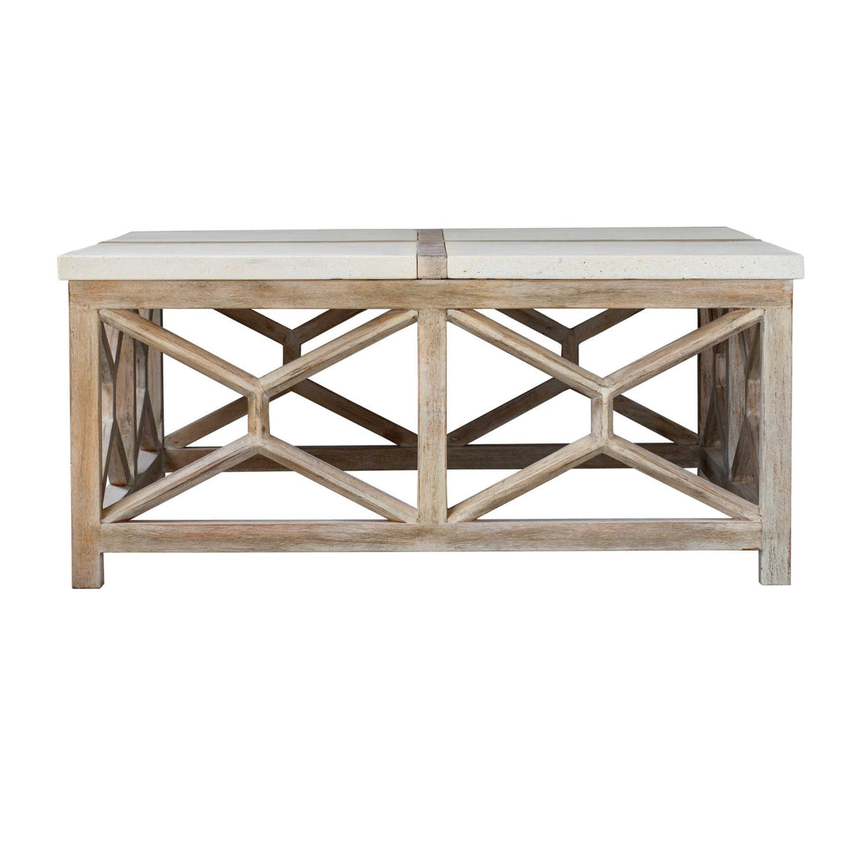 Natural Limestone Square Coffee Table by Uttermost Catali