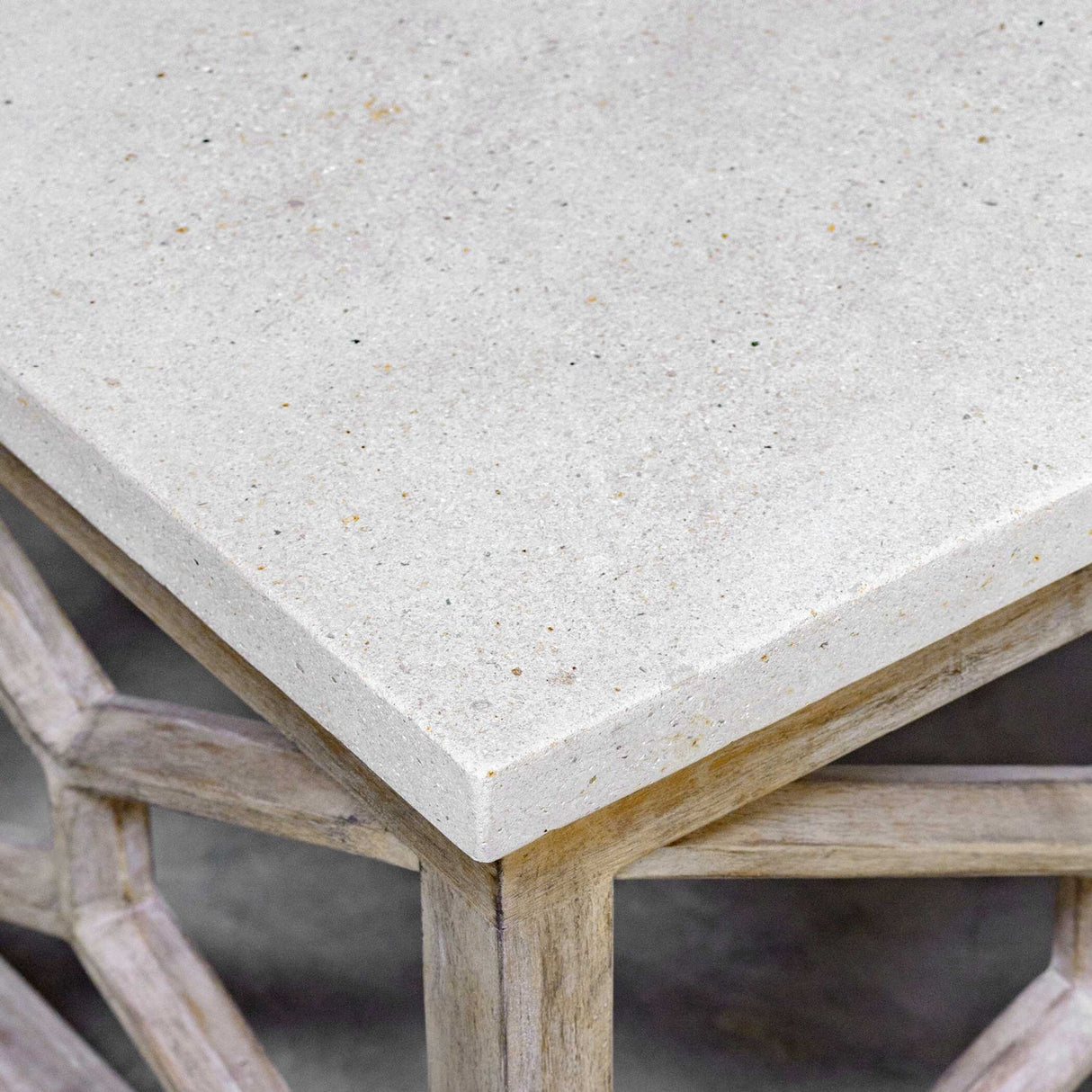 Natural Limestone Square Coffee Table by Uttermost Catali, alternate view 5