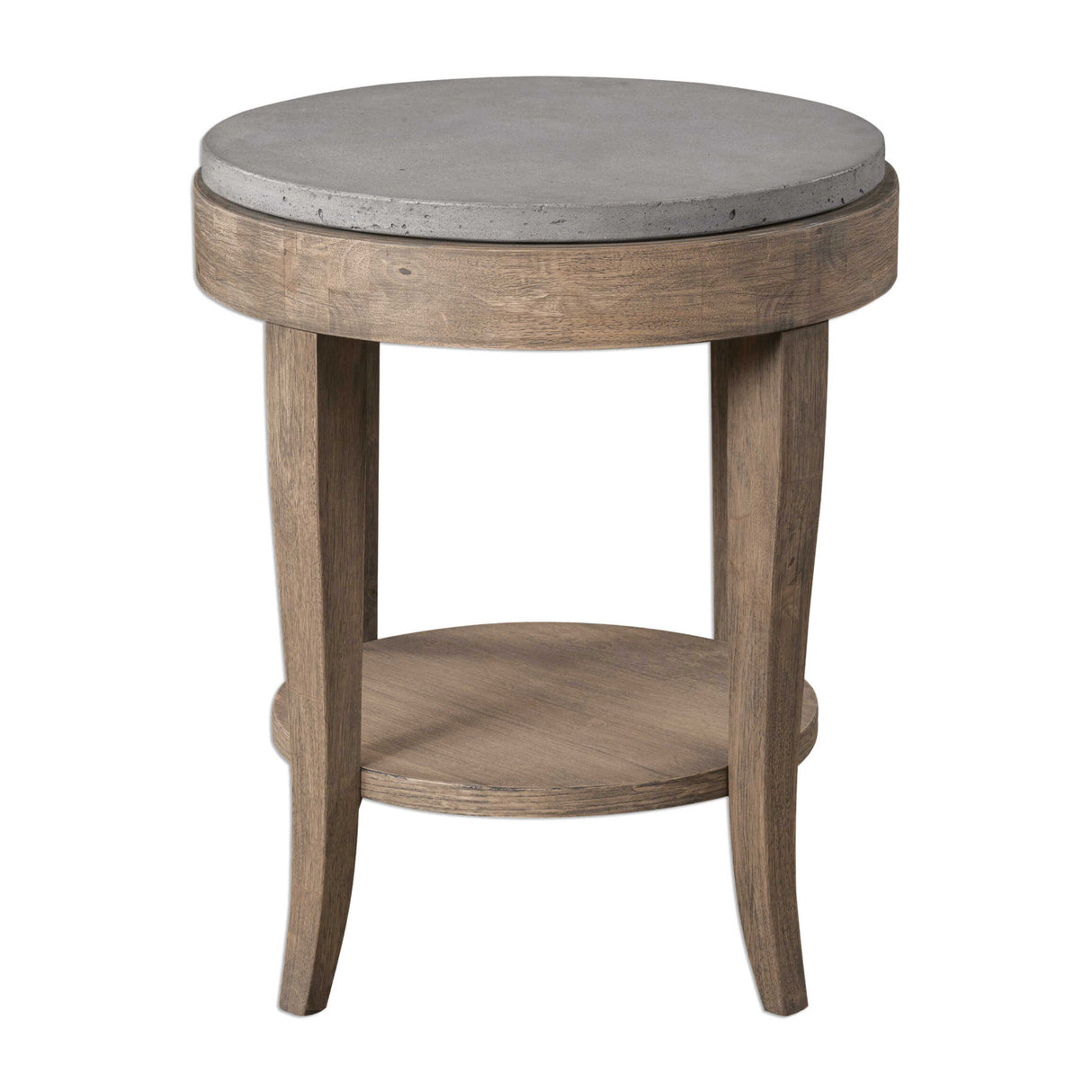 Modern European furniture - Round Birch Wood Side Table - www.oroa.com