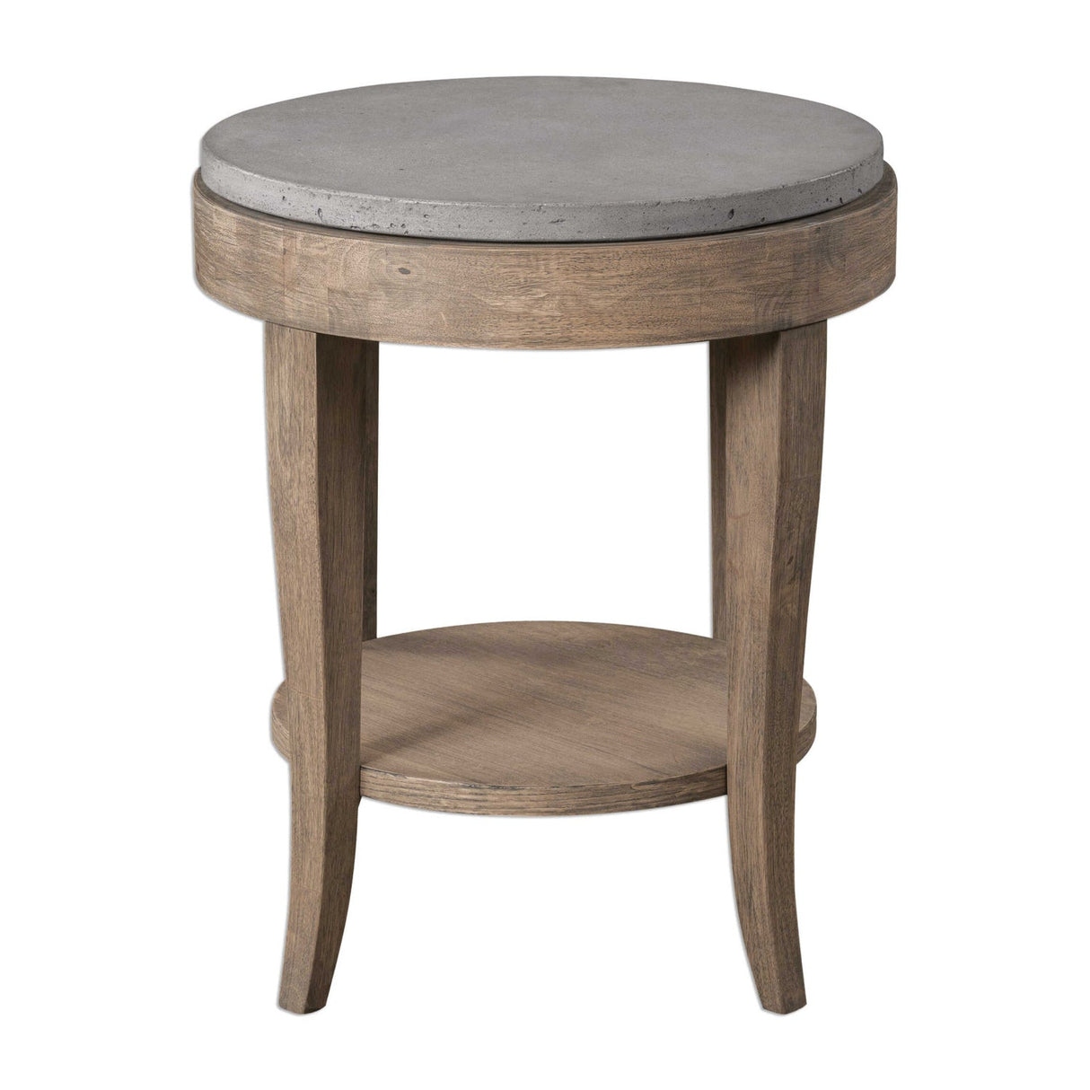 Modern European furniture - Round Birch Wood Side Table - www.oroa.com