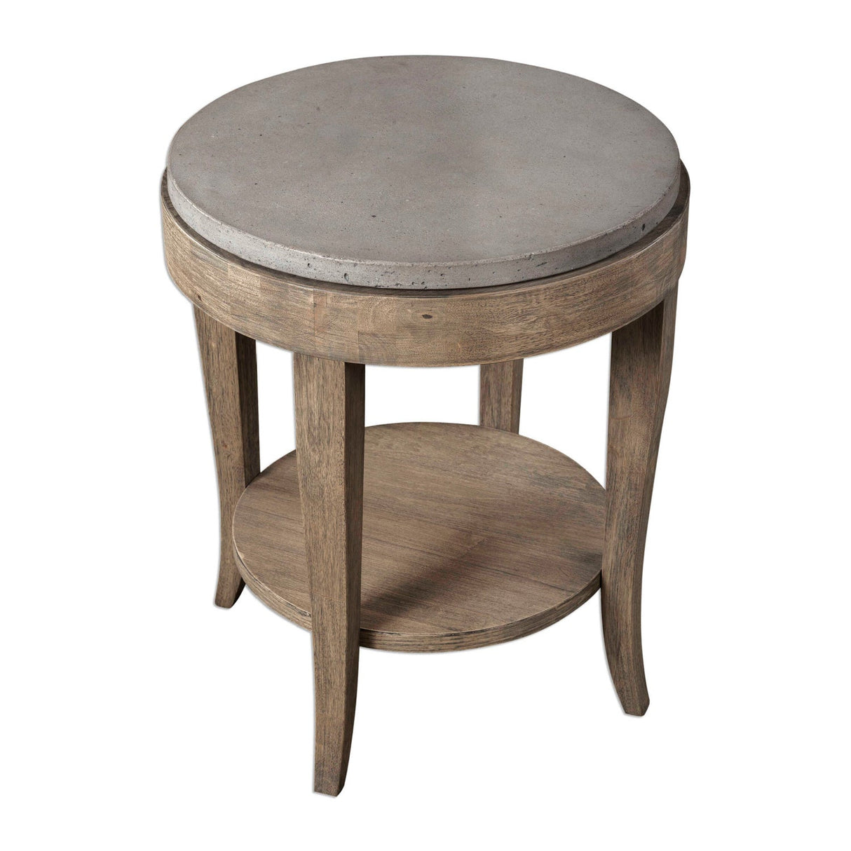 Modern European furniture - Round Birch Wood Side Table - www.oroa.com