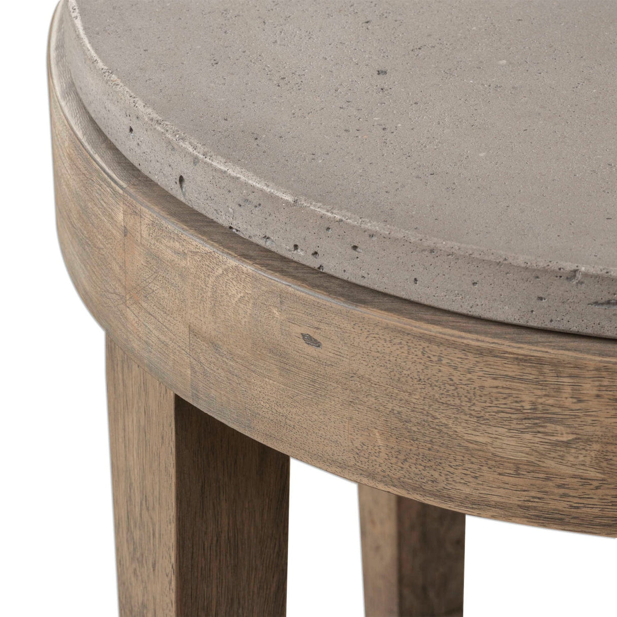 Modern European furniture - Round Birch Wood Side Table - www.oroa.com