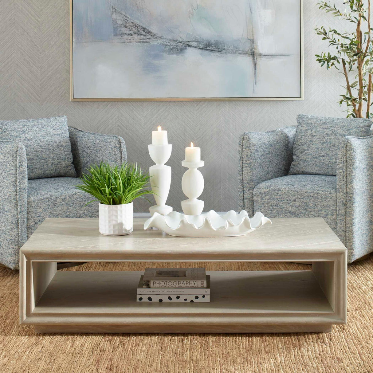 Modern European furniture - Light Oak Coffee Table - www.oroa.com