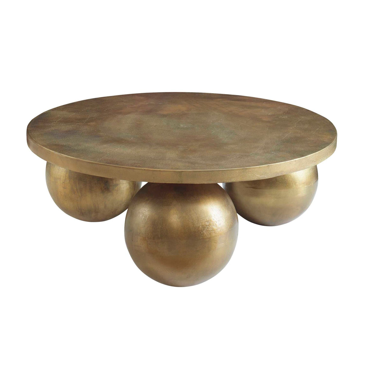 Sphere Base Aluminum Coffee Table by Uttermost Triplet