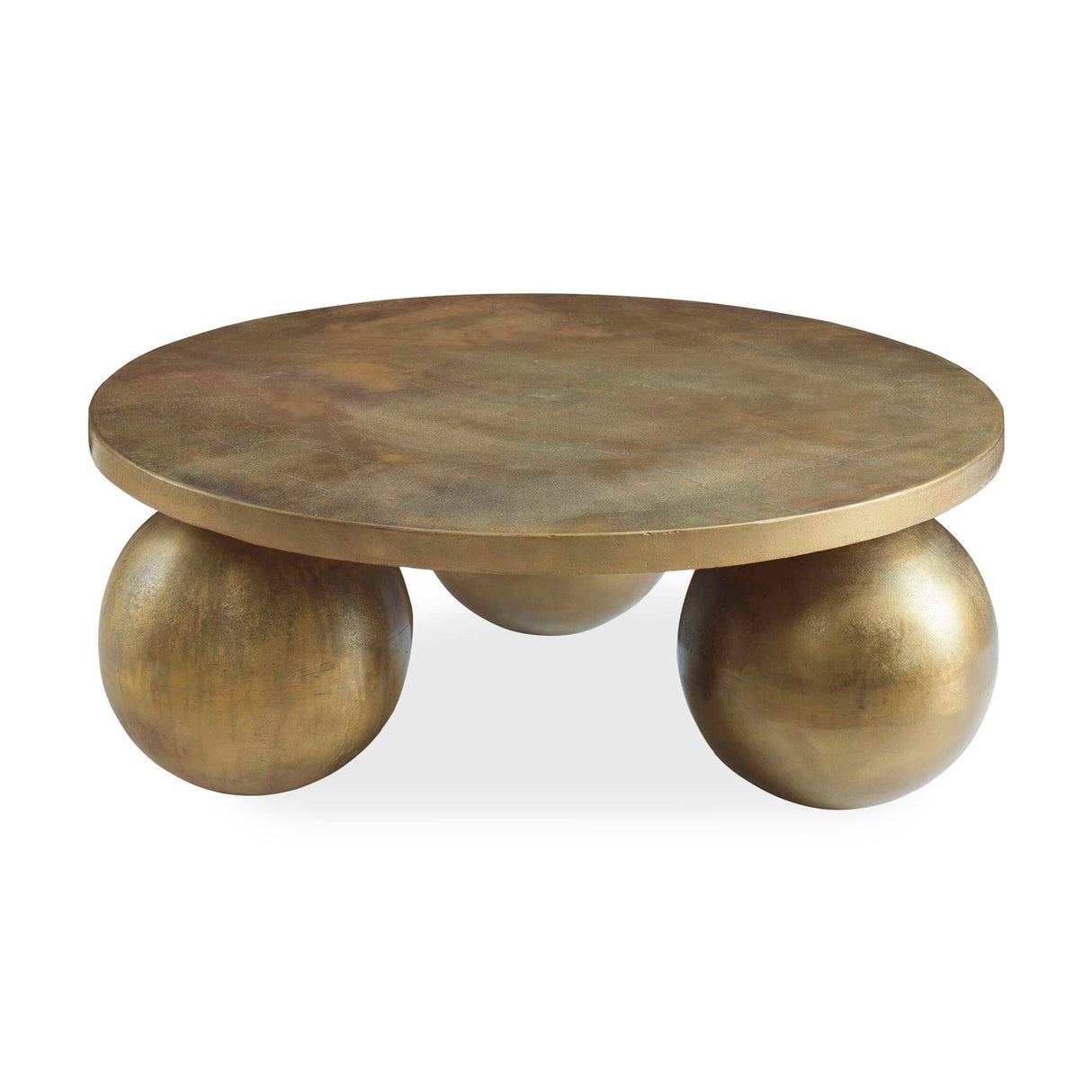 Sphere Base Aluminum Coffee Table by Uttermost Triplet, alternate view 3