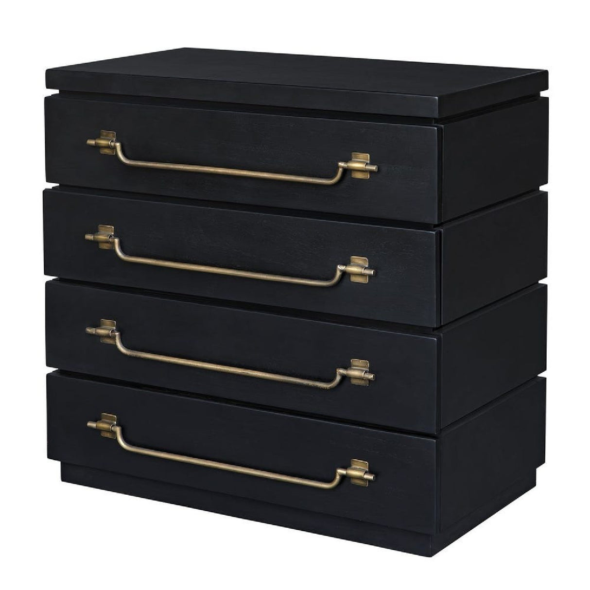 Black Mahogany 4-Drawer Accent Chest | Oroa.com