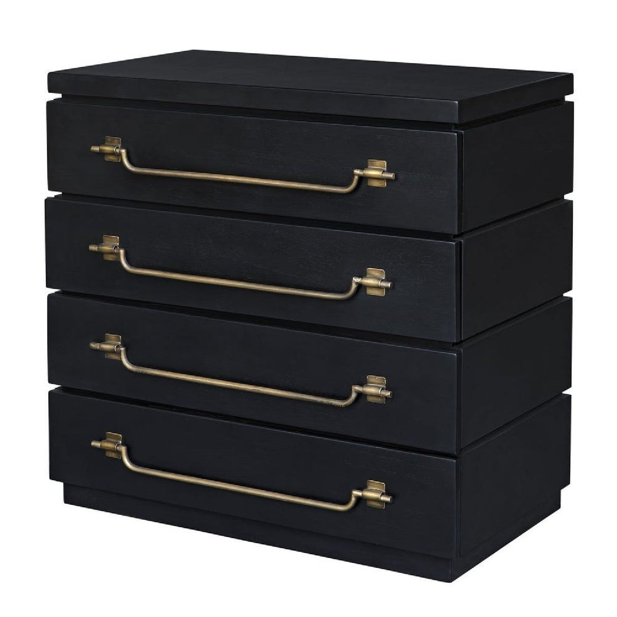 Black Mahogany 4-Drawer Accent Chest by Uttermost Halifax, alternate view 3