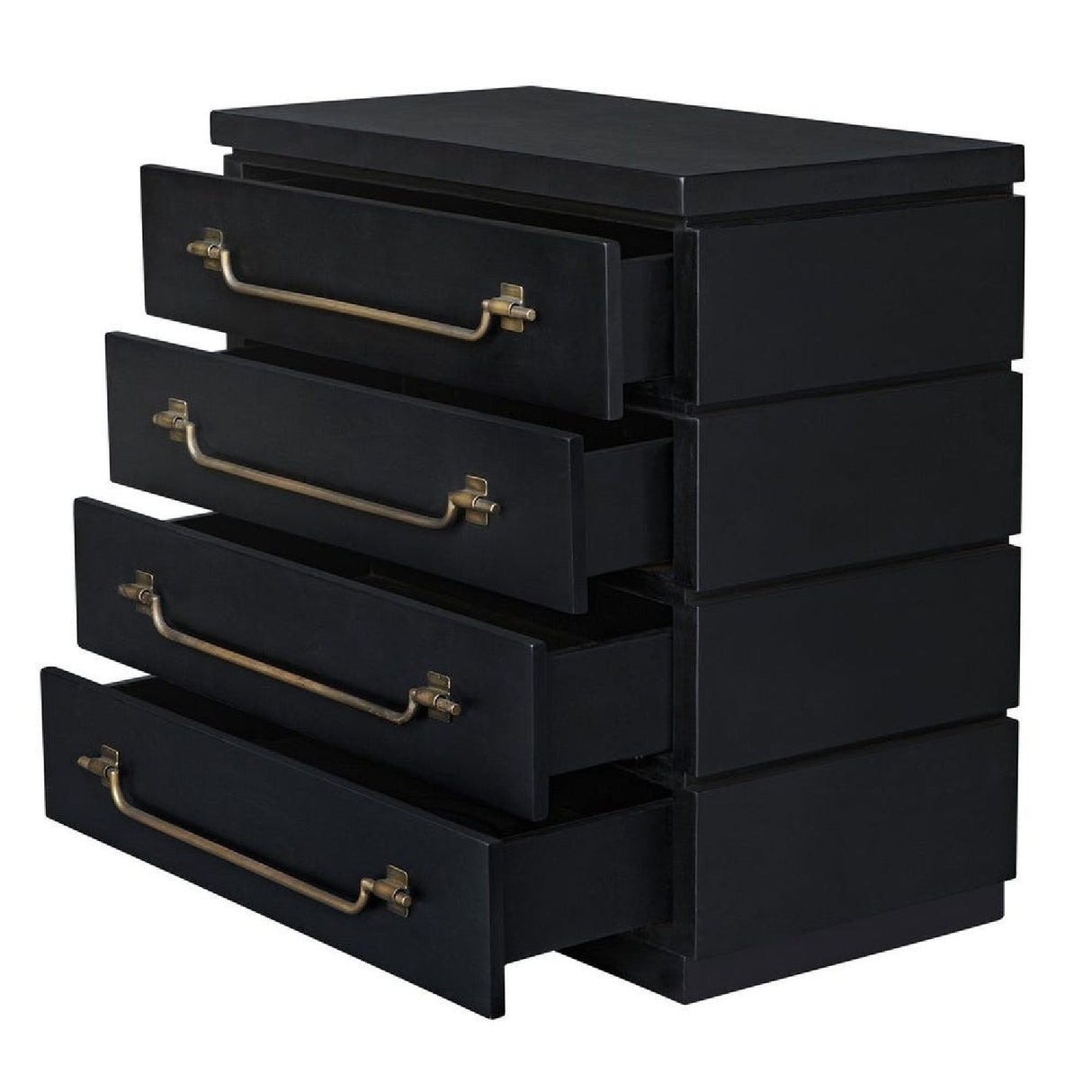 Black Mahogany 4-Drawer Accent Chest by Uttermost Halifax, alternate view 4
