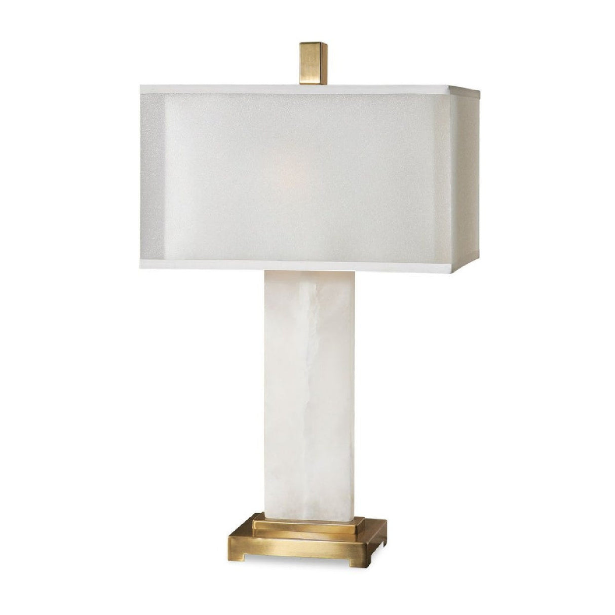 Modern European furniture - White Alabaster Table Lamp by Uttermost Athanas - www.oroa.com