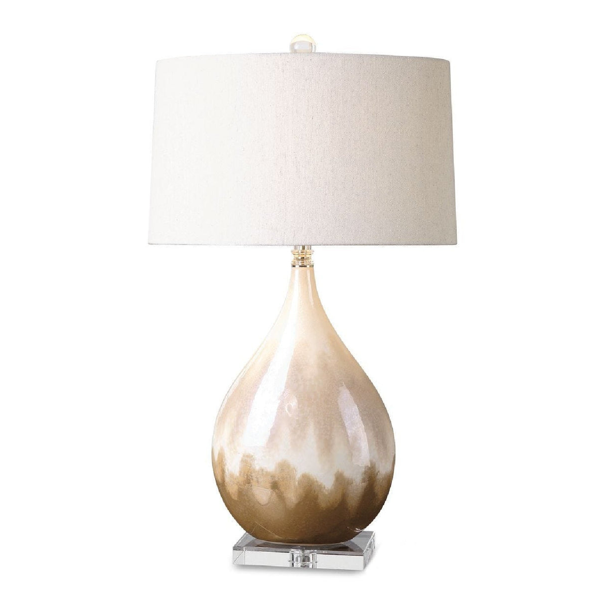 Modern European furniture - Earth-Toned Glaze Ceramic Table Lamp by Uttermost Flavian - www.oroa.com
