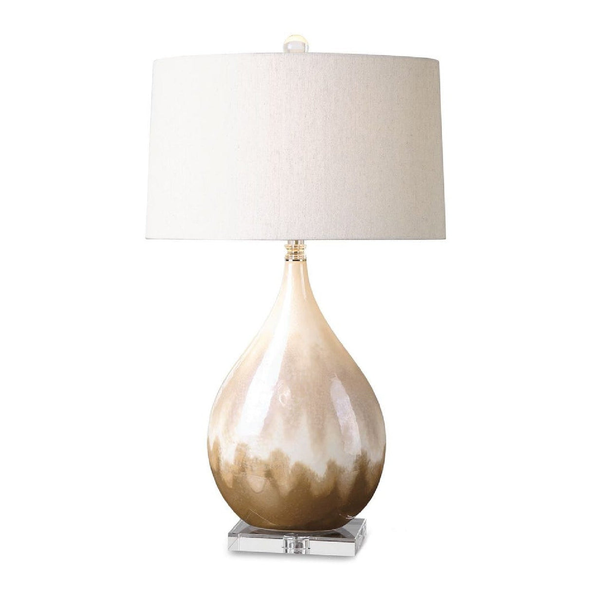 Modern European furniture - Earth-Toned Glaze Ceramic Table Lamp by Uttermost Flavian - www.oroa.com