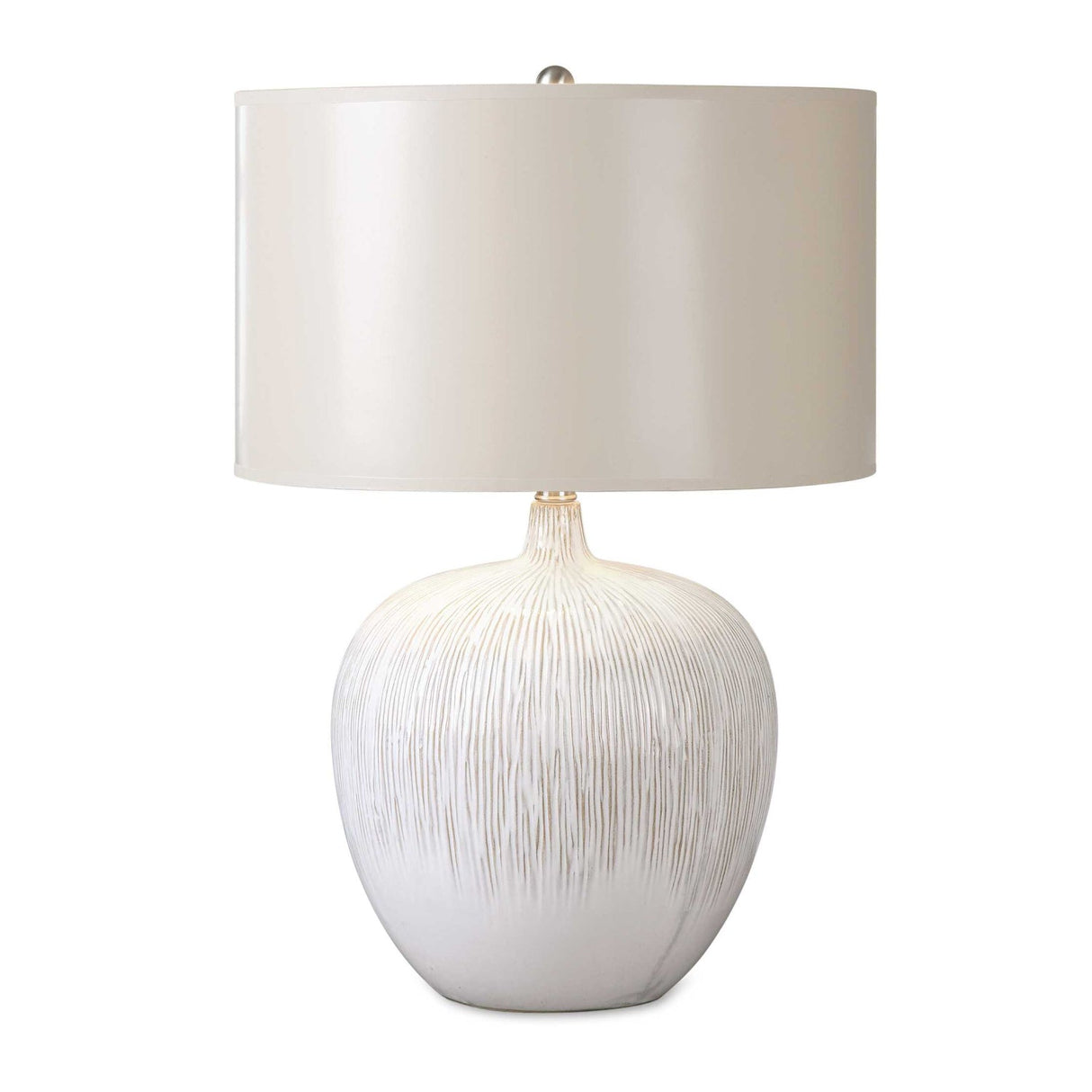 Modern European furniture - Distressed White Ceramic Table Lamp by Uttermost Georgios - www.oroa.com