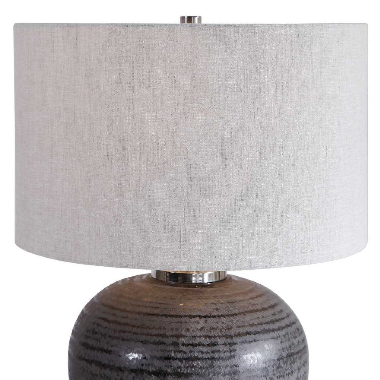 Modern European furniture - Black Etched Ceramic Table Lamp by Uttermost Mikkel - www.oroa.com