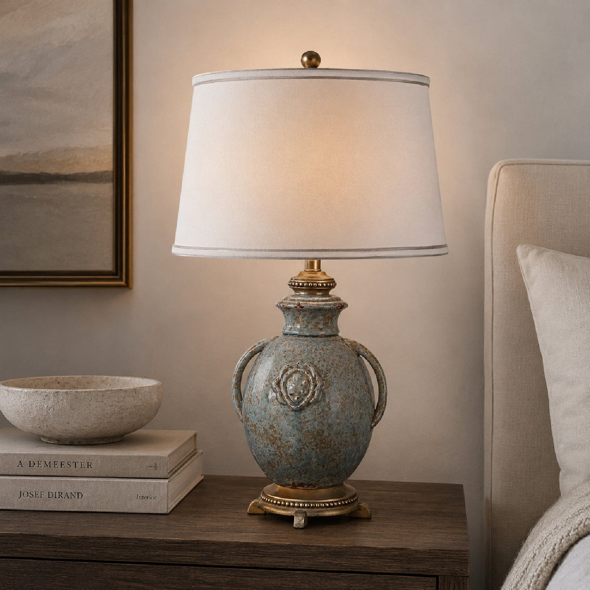 Modern European furniture -Amphora-Inspired Ceramic Table Lamp by Uttermost Cancello - www.oroa.com