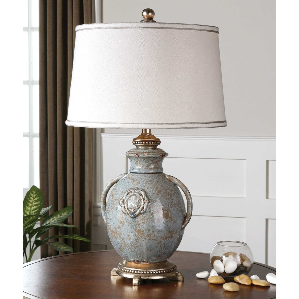 Modern European furniture -Amphora-Inspired Ceramic Table Lamp by Uttermost Cancello - www.oroa.com