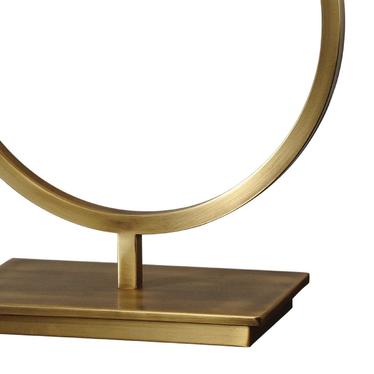 Modern European furniture - Brushed Brass Ring Table Lamp by Uttermost Duara - www.oroa.com