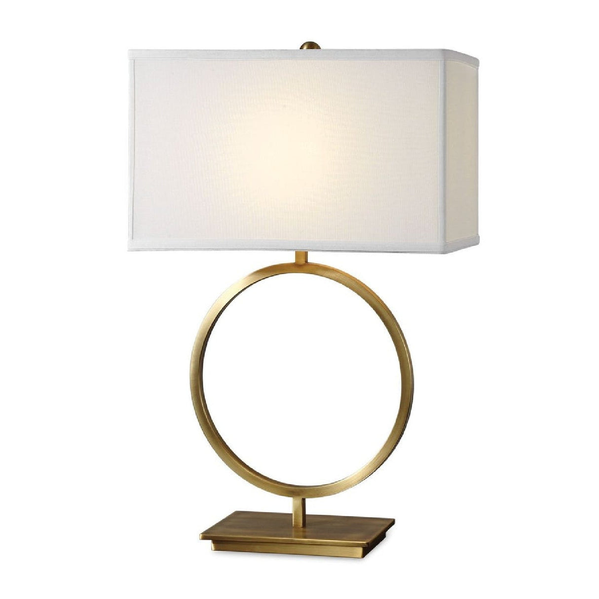 Modern European furniture - Brushed Brass Ring Table Lamp by Uttermost Duara - www.oroa.com