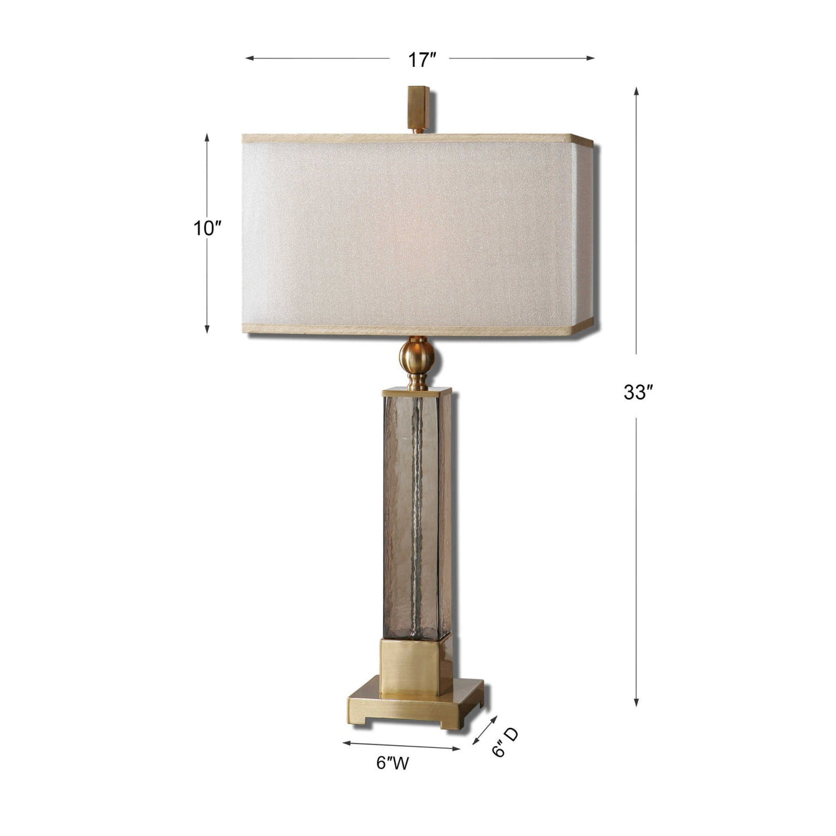 Modern European furniture - Amber Glass Table Lamp by Uttermost Caecilia - www.oroa.com