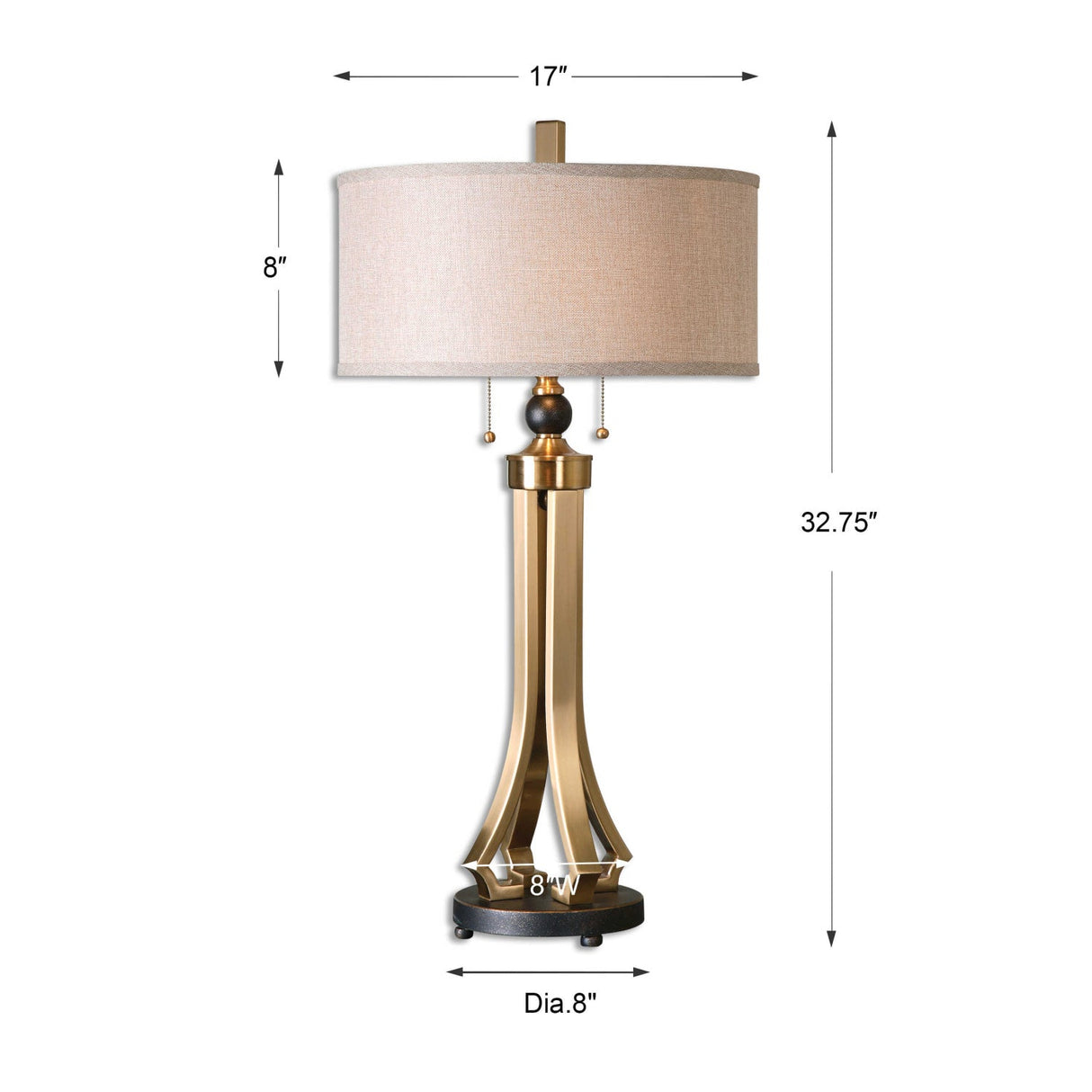 Modern European furniture - Brushed Brass Modern Table Lamp - www.oroa.com