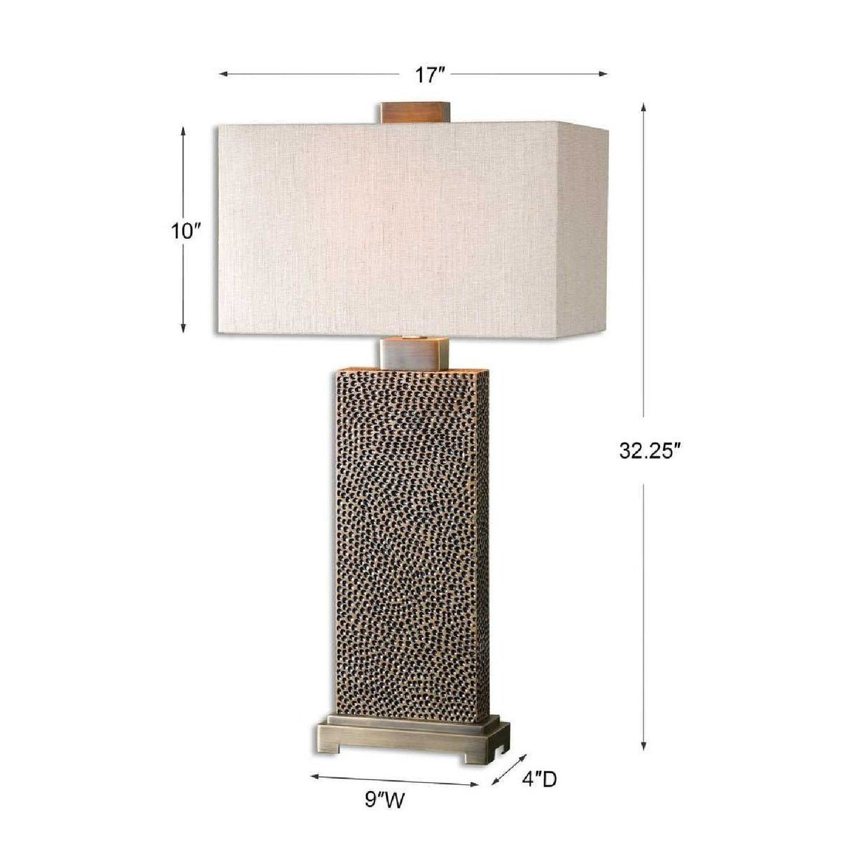 Beige Linen Shade Table Lamp by Uttermost Canfield, alternate view 3