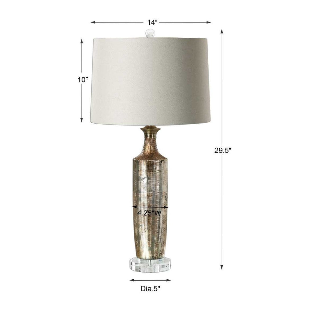 Bronze Glazed Ceramic Table Lamp by Uttermost Valdieri, alternate view 3