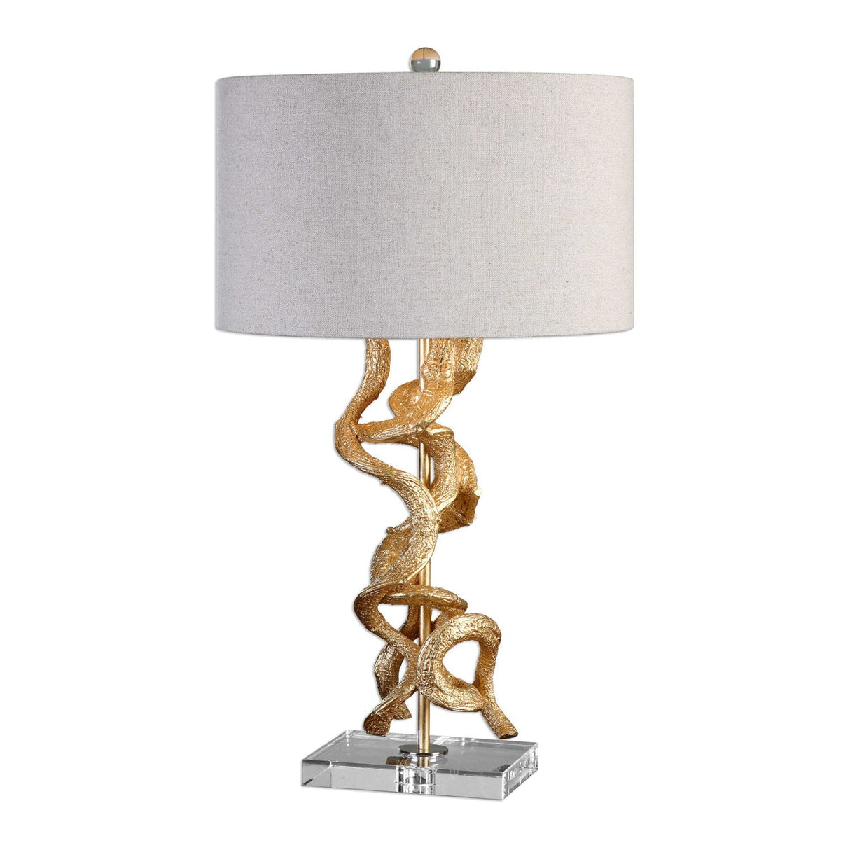 Modern European furniture - Gold Entwined Table Lamp by Uttermost Twisted Vines - www.oroa.com