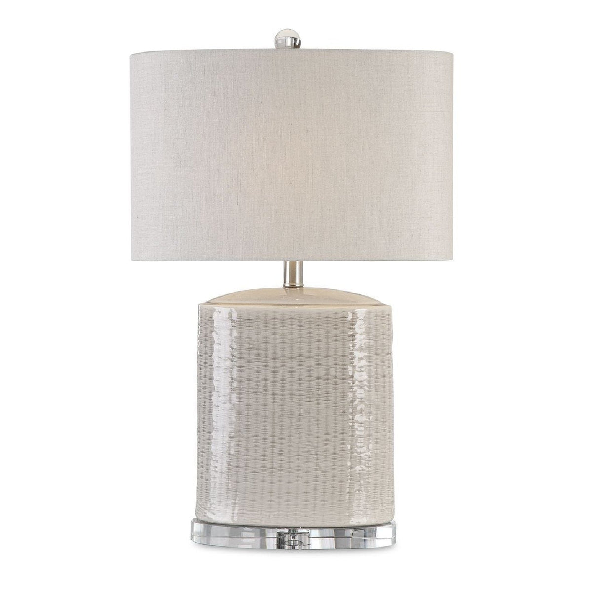 Textured Oval Ceramic Table Lamp by Uttermost Modica