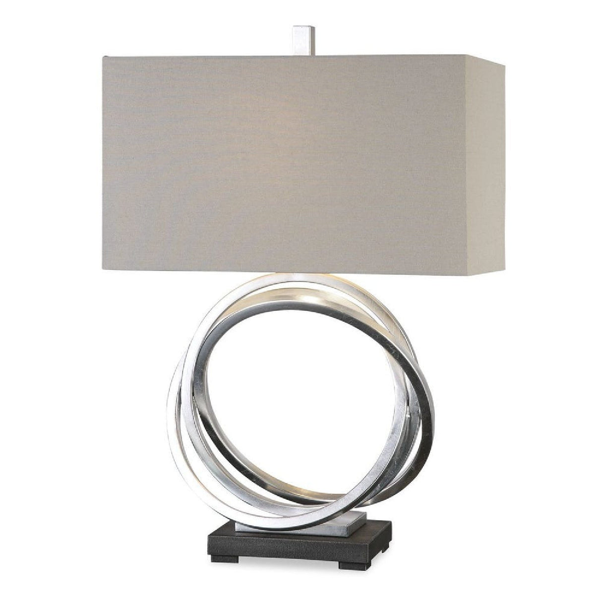 Modern European furniture - Silver Rings Table Lamp by Uttermost - Soroca - www.oroa.com