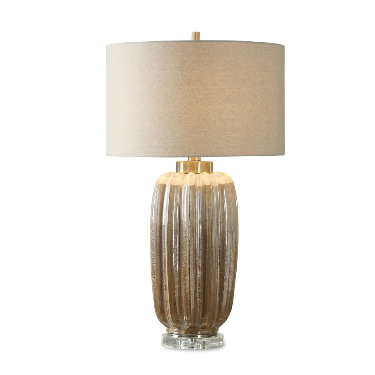 Modern European furniture - Fluted Pearlescent Ceramic Table Lamp by Uttermost Gistova - www.oroa.com