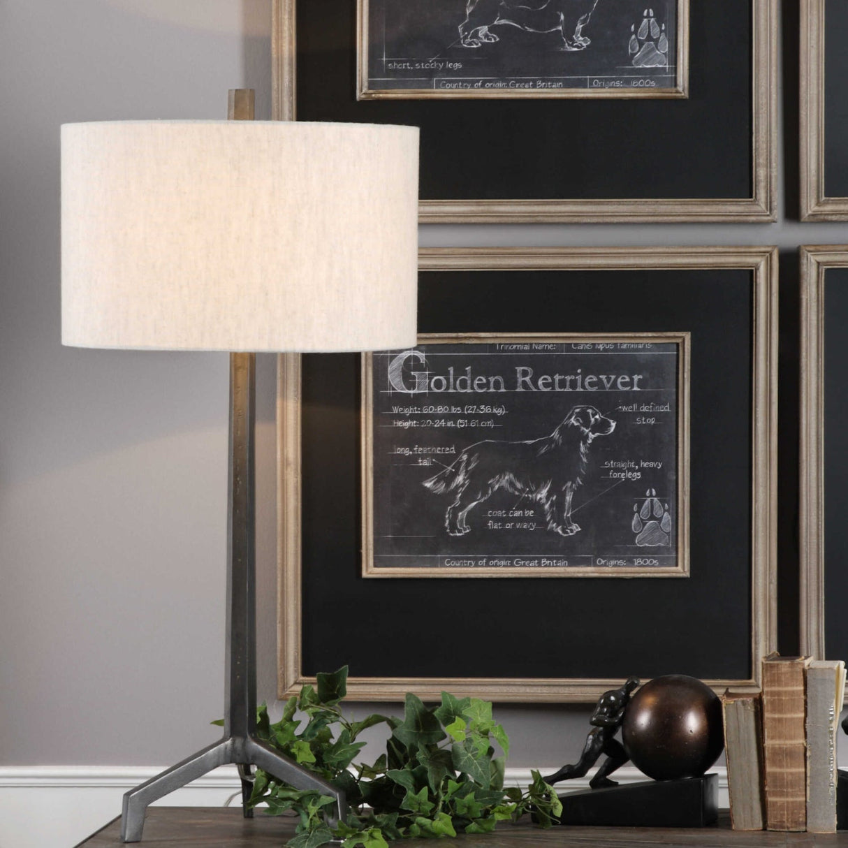 Modern European furniture - Cast Iron Table Lamp by Uttermost Ivor - www.oroa.com