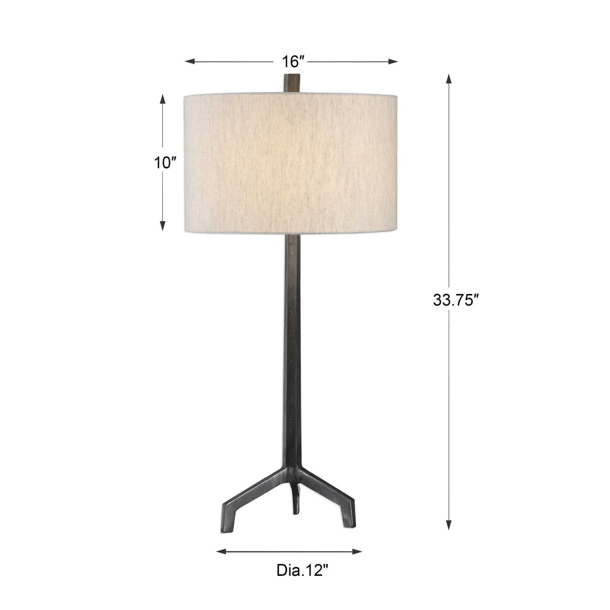 Modern European furniture - Cast Iron Table Lamp by Uttermost Ivor - www.oroa.com