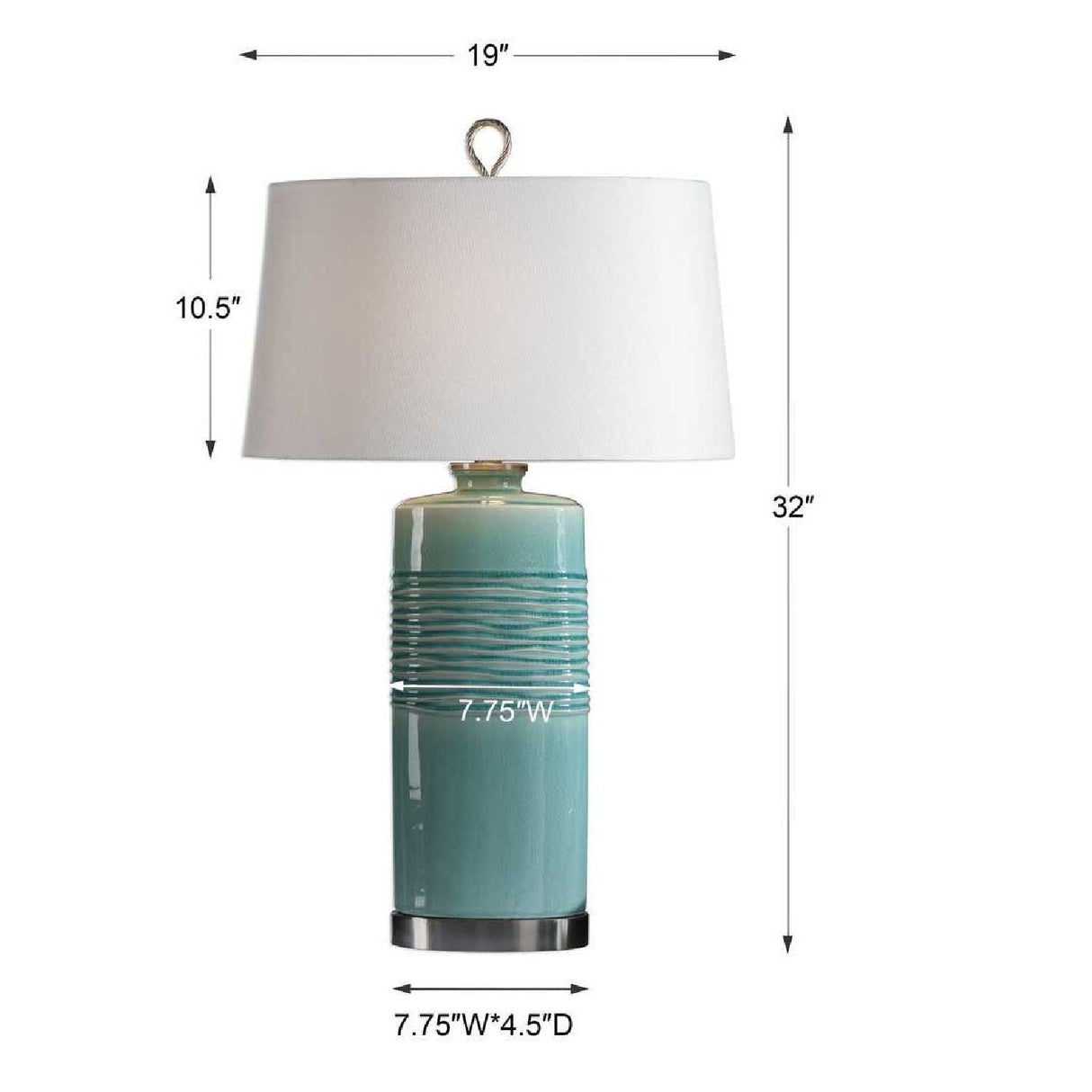 Modern European furniture - Oval Column Ceramic Table Lamp by Uttermost Rila - www.oroa.com