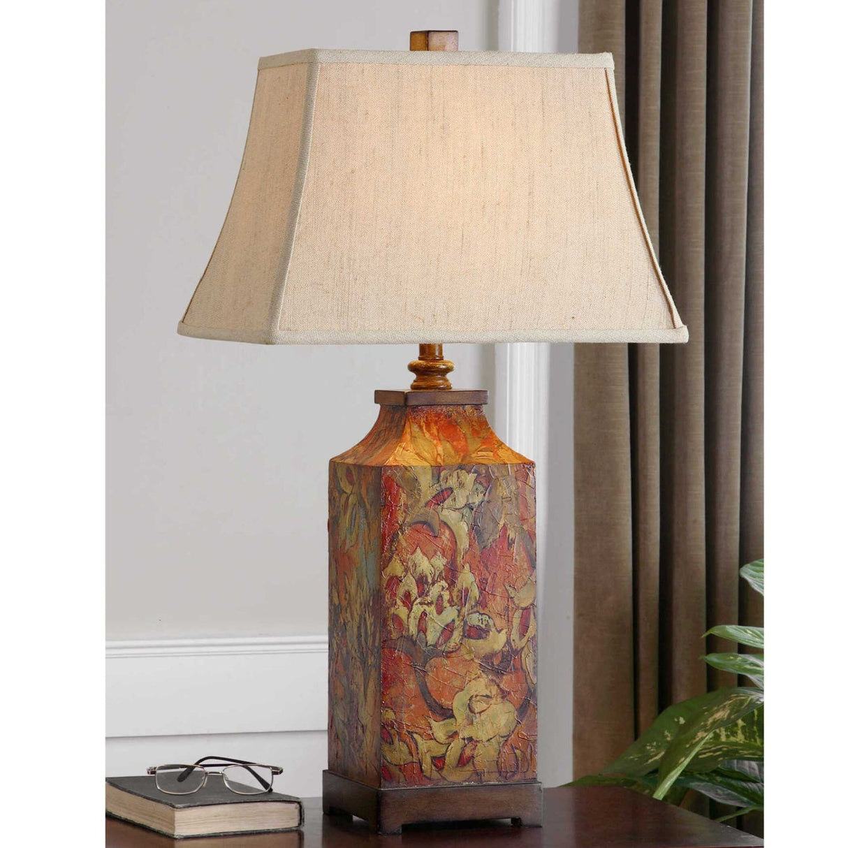 Modern European furniture - Floral Print Table Lamp - www.oroa.com
