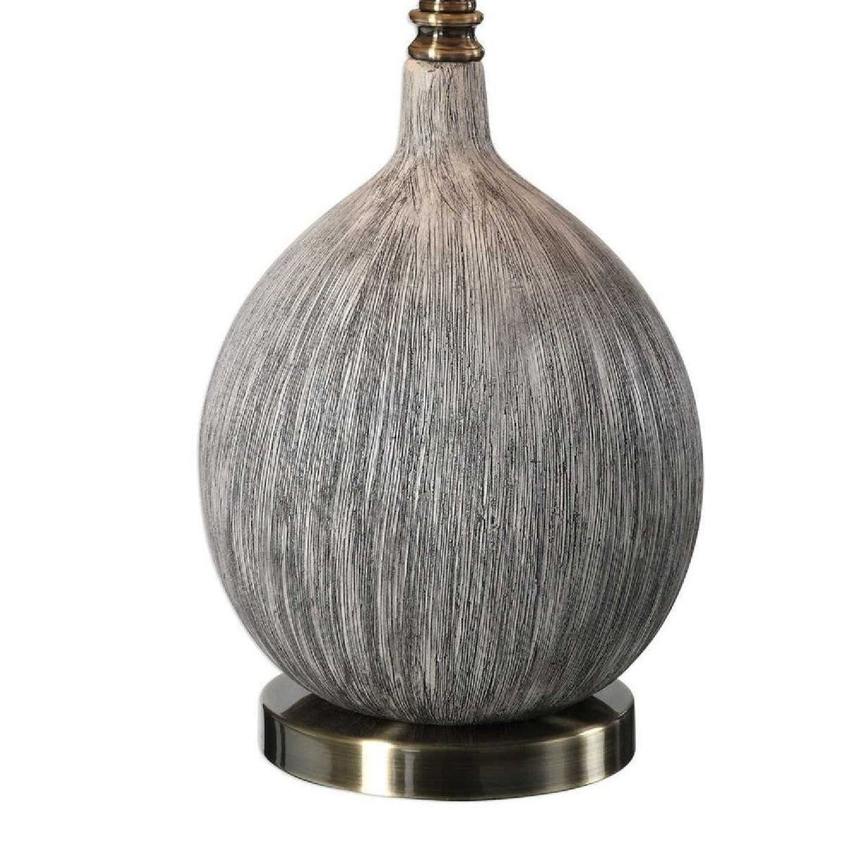 Gourd-Shaped Ceramic Table Lamp by Uttermost Hedera, alternate view 4