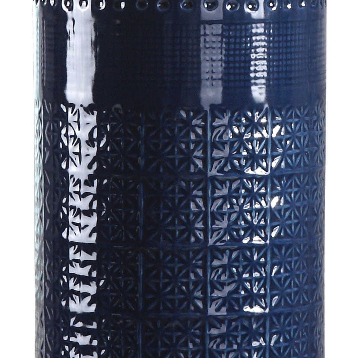 Modern European furniture - Blue Embossed Ceramic Table Lamp by Uttermost Thalia - www.oroa.com