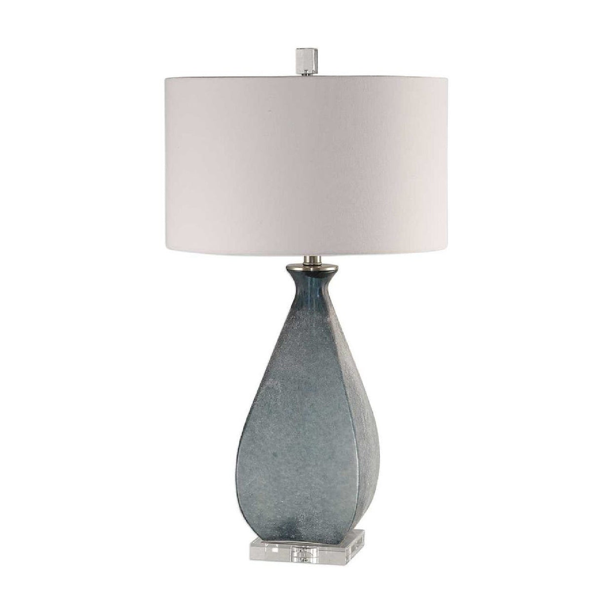 Etched Blue Glass Table Lamp by Uttermost Atlantica, alternate view 3