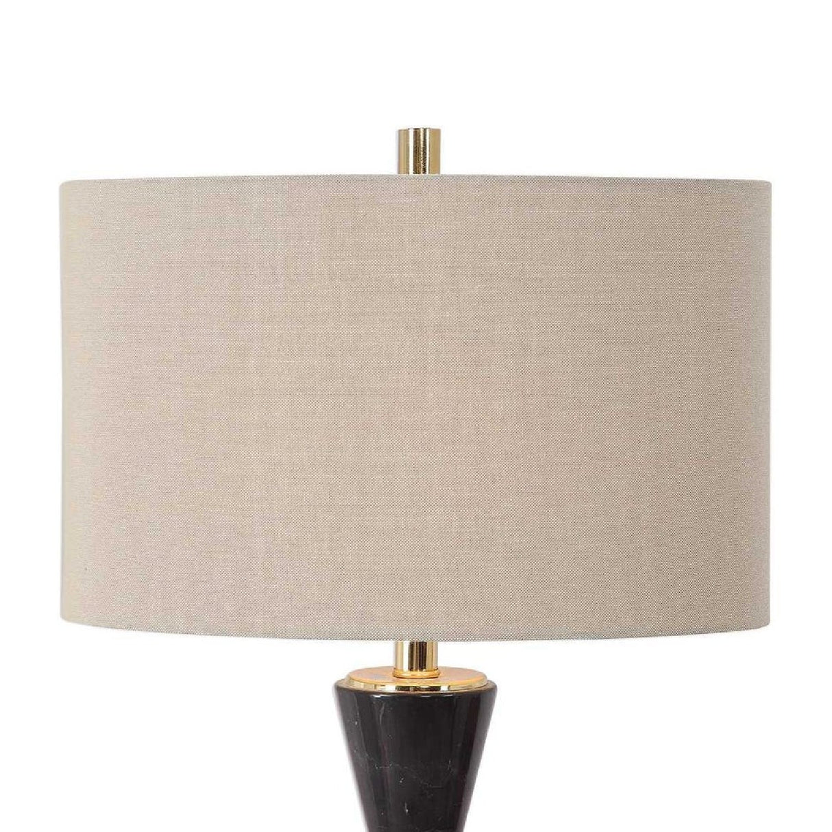 Modern European furniture - Hourglass Black Marble Table Lamp by Uttermost Alastair - www.oroa.com