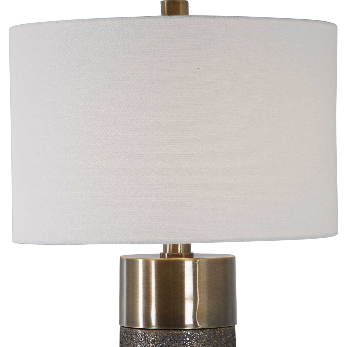 Textured Bronze Ceramic Table Lamp by Uttermost Brannock, alternate view 4