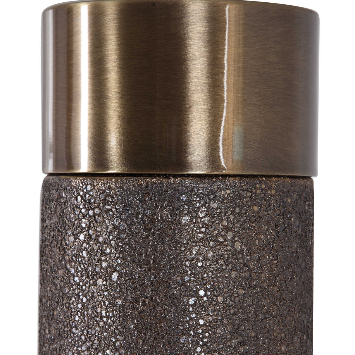 Modern European furniture - Textured Bronze Ceramic Table Lamp by Uttermost Brannock - www.oroa.com