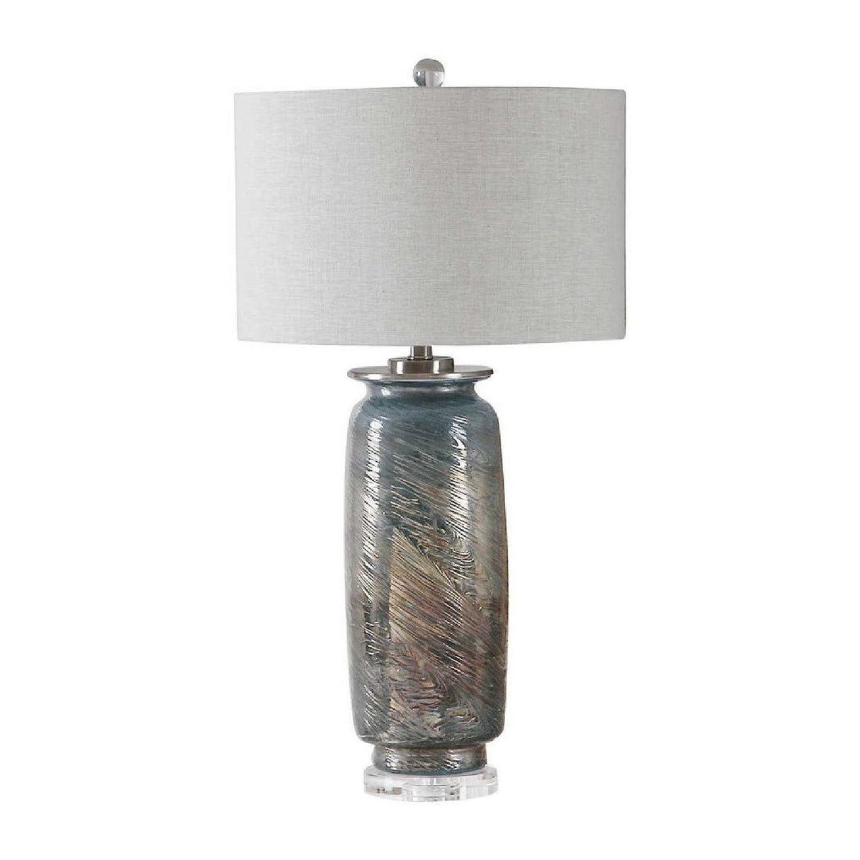 Modern European furniture - Swirl Textured Glass Table Lamp by Uttermost Olesya - www.oroa.com