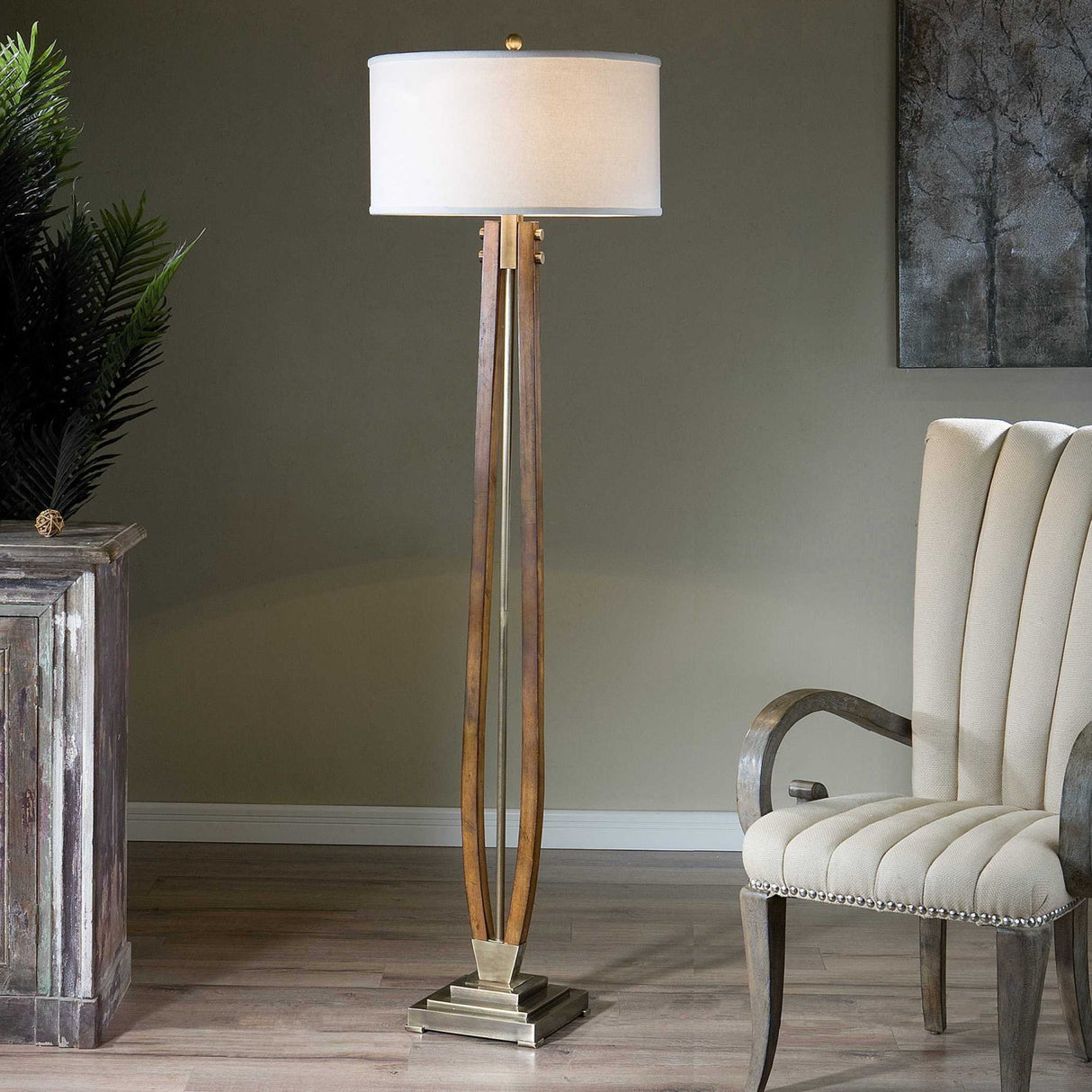 Modern European furniture - Solid Wood Floor Lamp - www.oroa.com