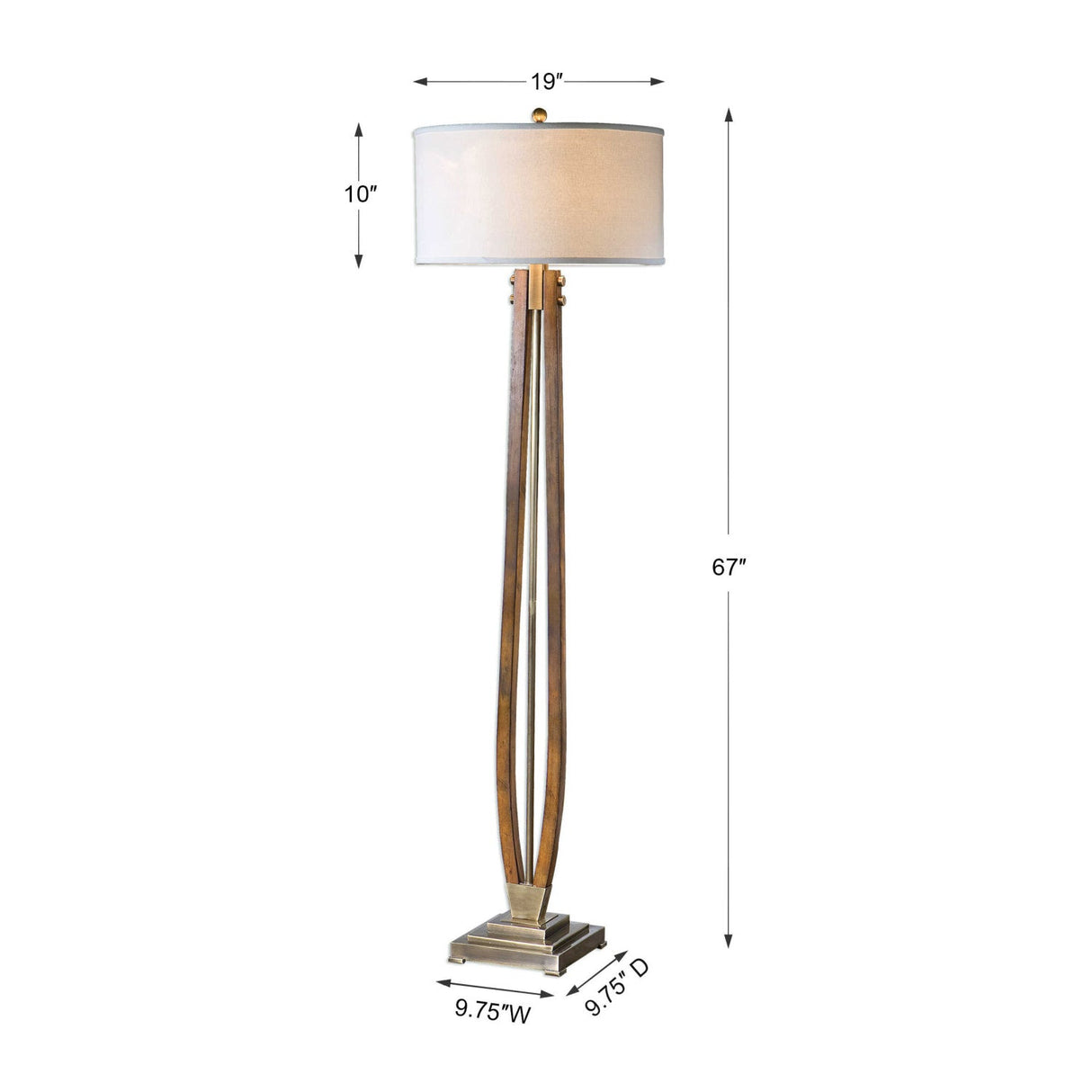 Modern European furniture - Solid Wood Floor Lamp - www.oroa.com