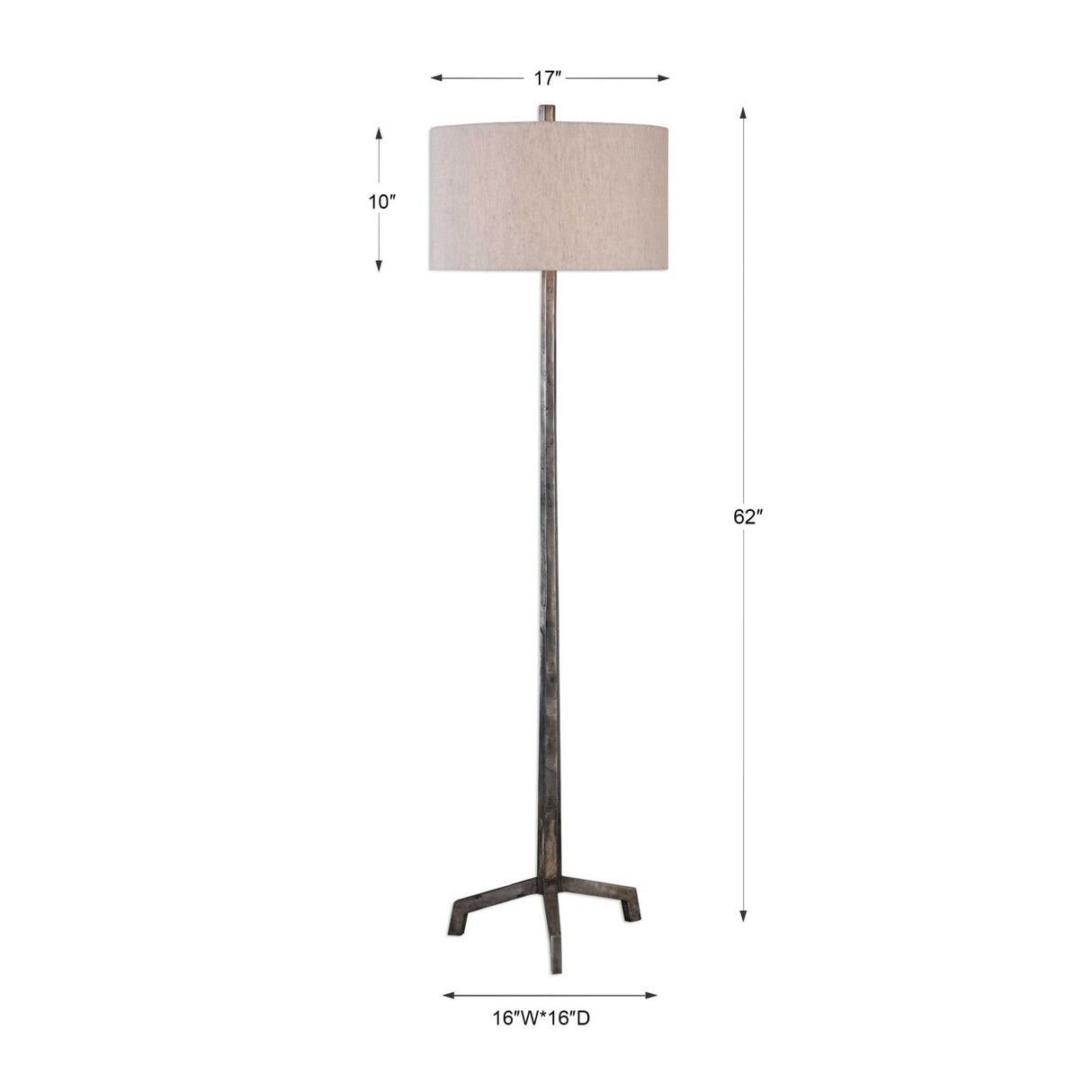 Modern European furniture - Distressed Cast Iron Floor Lamp - www.oroa.comor, alternate view 8
