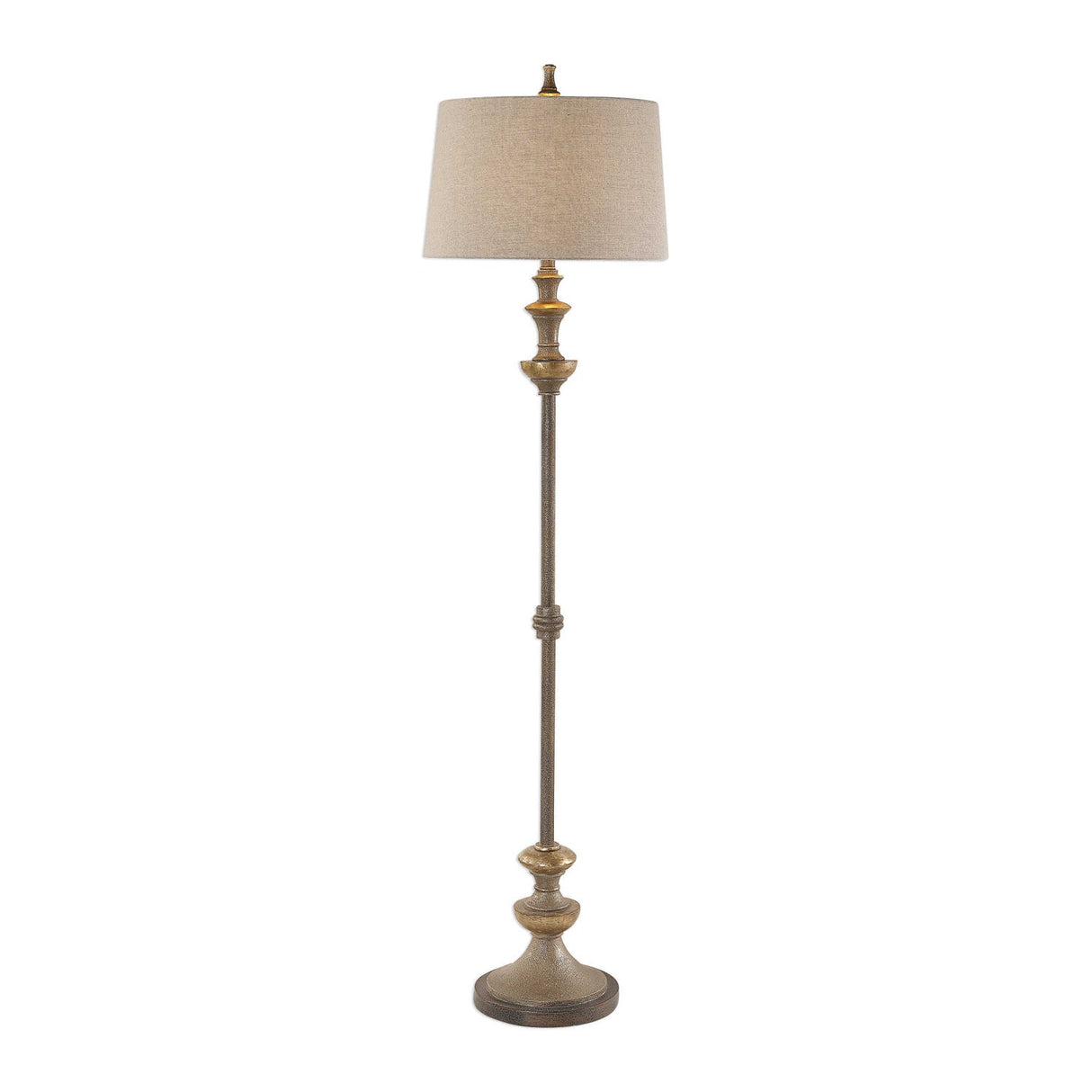 Modern European furniture - Textured Silver Floor Lamp - www.oroa.com
