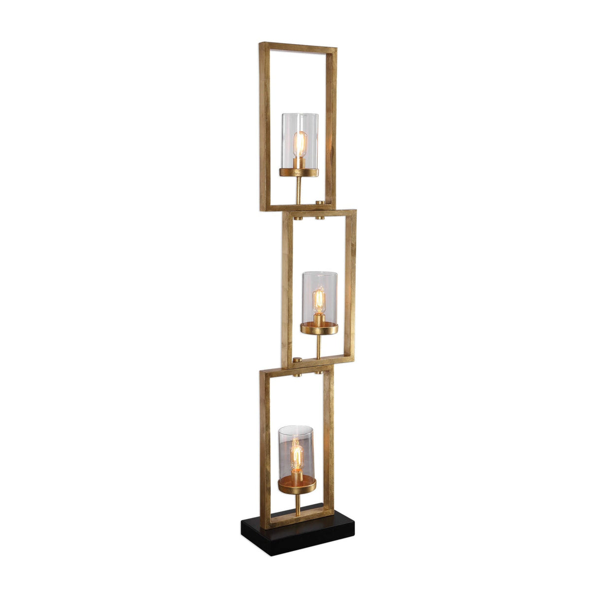 Modern European furniture - Gold Rectangles Floor Lamp - www.oroa.com