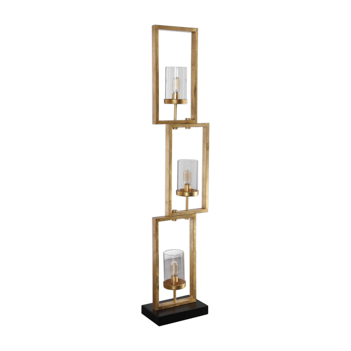 Modern European furniture - Gold Rectangles Floor Lamp - www.oroa.com