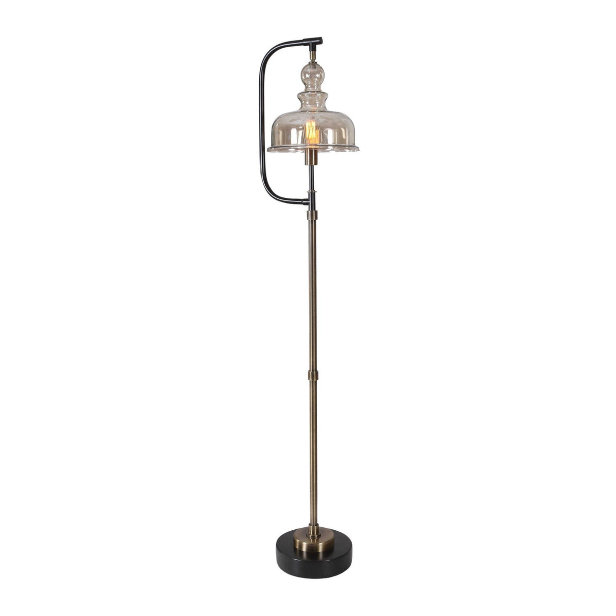 Modern European furniture - Amber Glass Shade Floor Lamp - www.oroa.com
