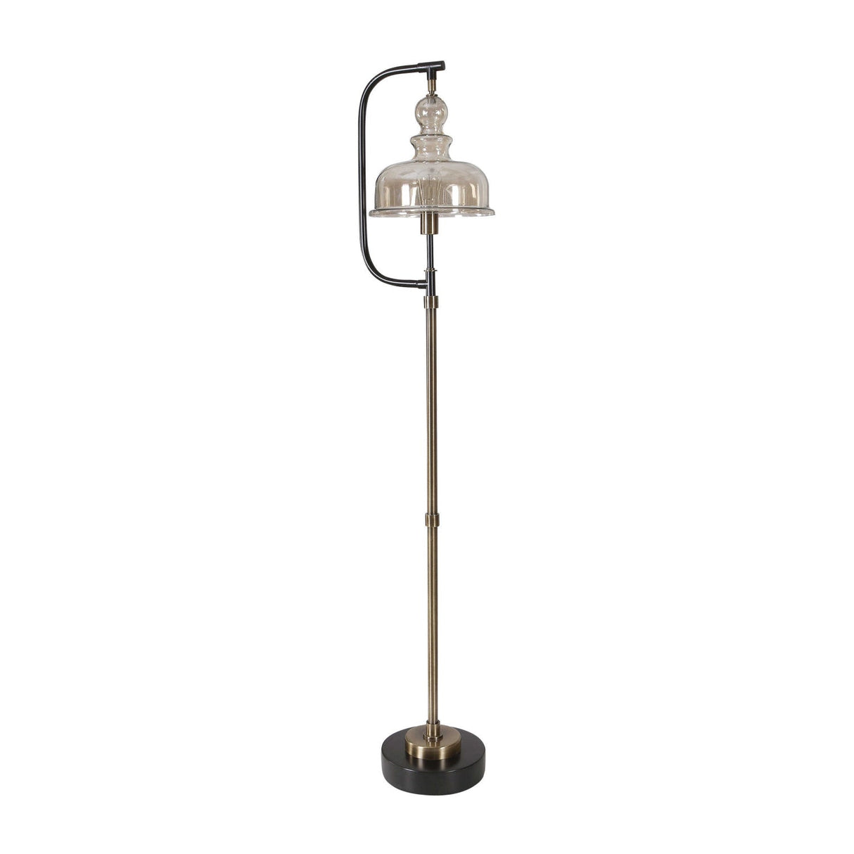 Modern European furniture - Amber Glass Shade Floor Lamp - www.oroa.com