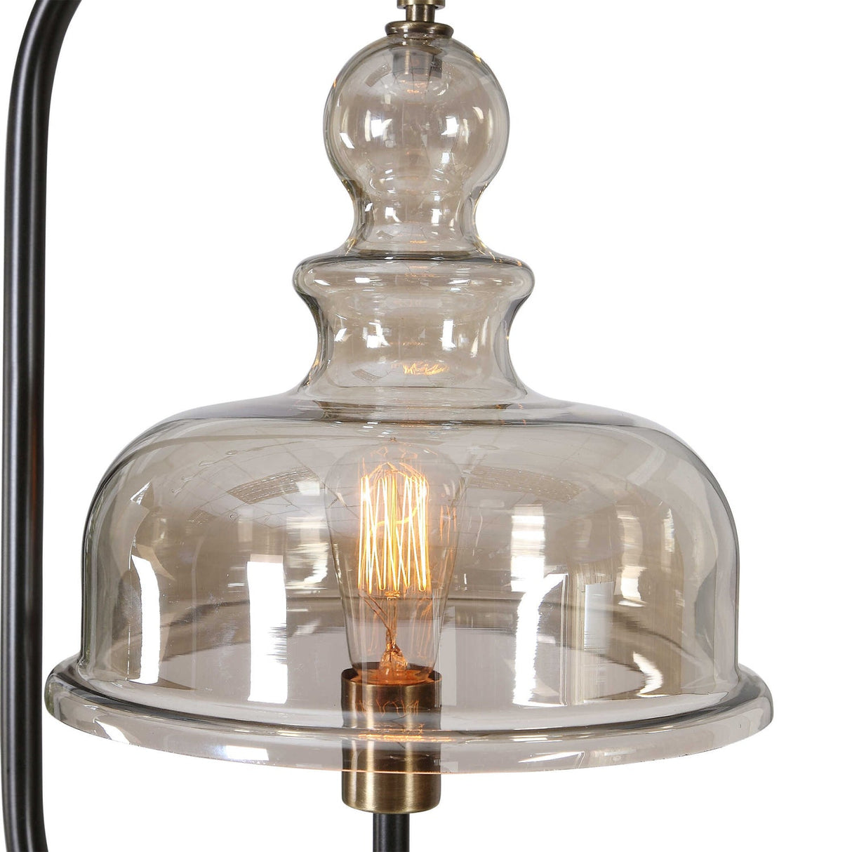 Modern European furniture - Amber Glass Shade Floor Lamp - www.oroa.com